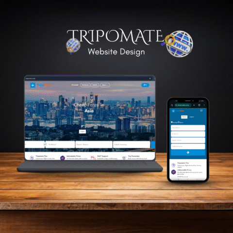 Tripomate<br> <em>Website</em> design