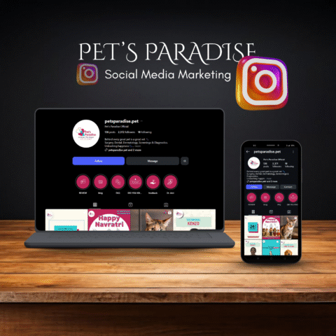 Pet's Paradise <em>Social media</em><br>  Marketing
