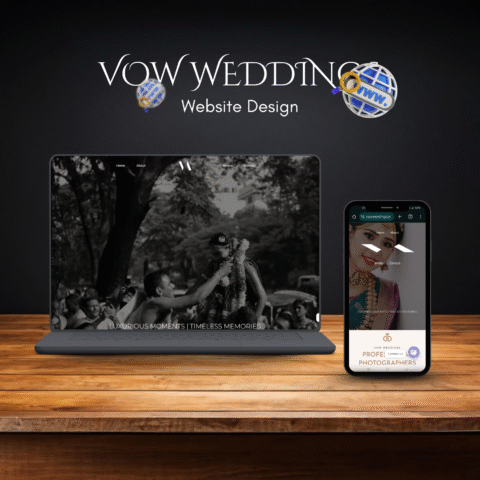 Vow Weddings<br> <em>Website</em> design
